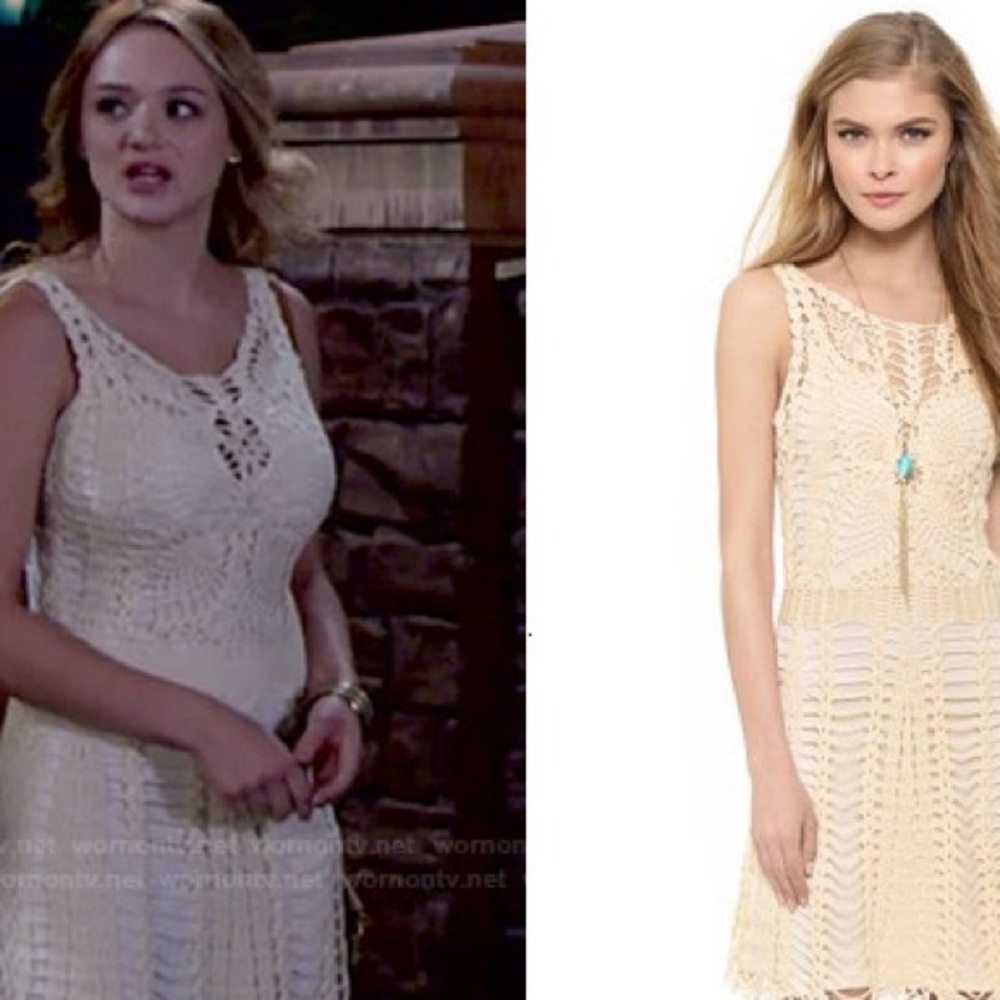 Free People Macrame Mini Dress - Picture 1 of 5